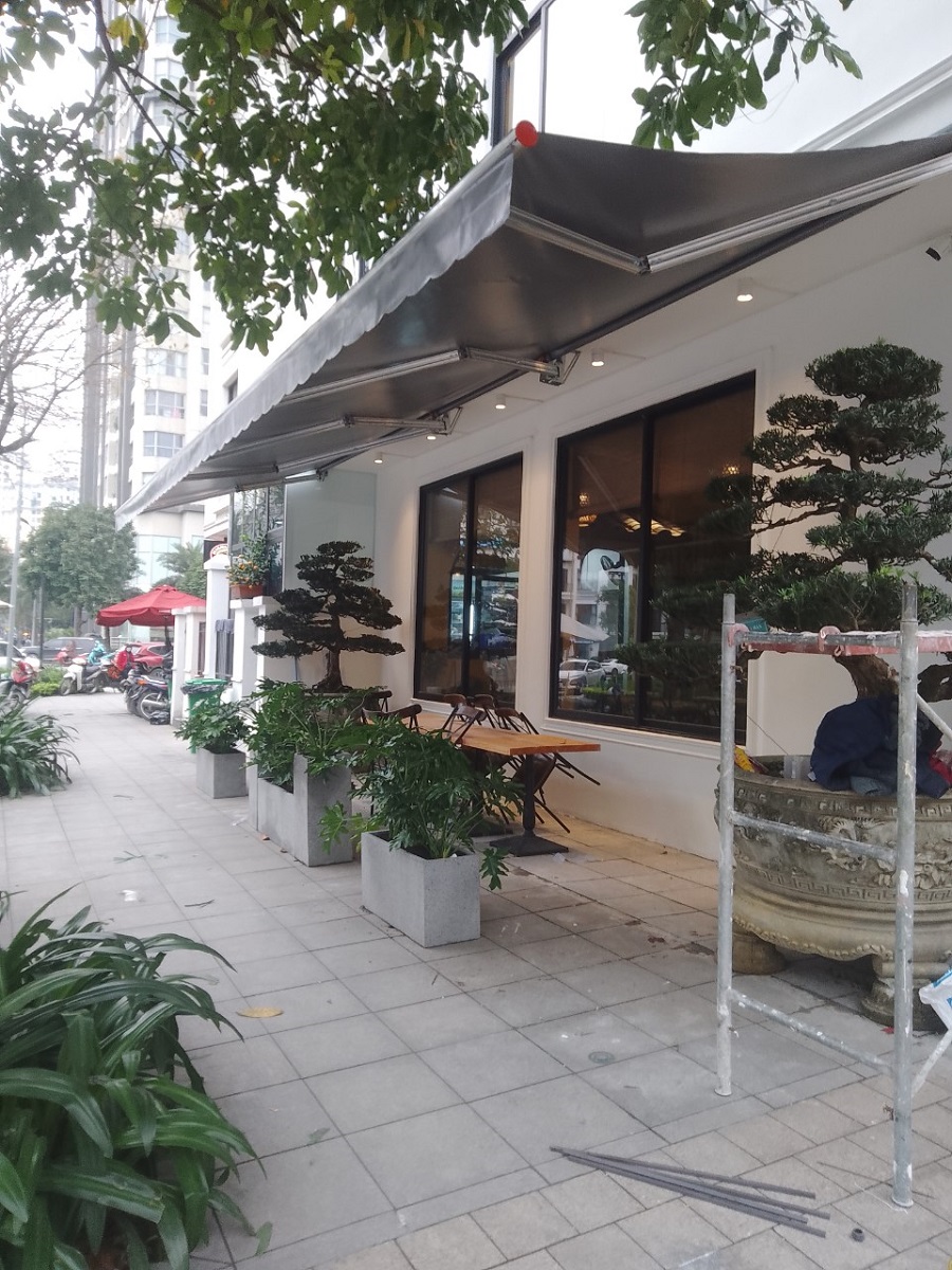 Chuyên thi công lắp đặt mai che di dong bạt xếp chất lượng