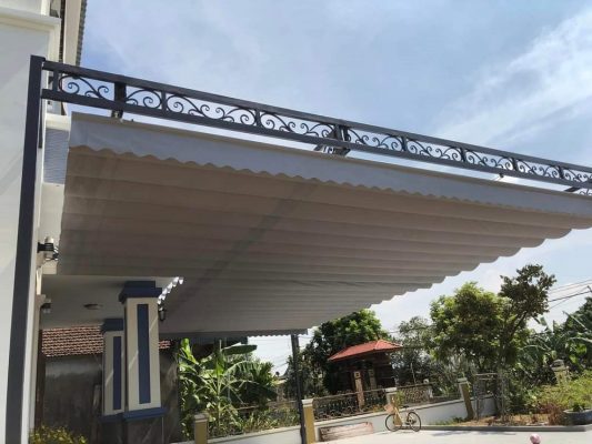Báo giá mái che di động Hà Nội hệ thống mái che thông minh